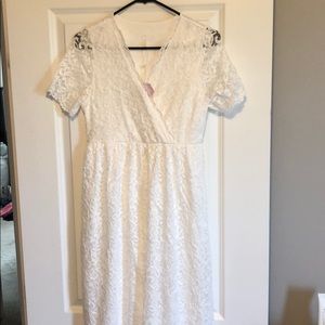 Pinkblush Maternity Lace Maxi Dress